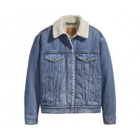 EX-BOYFRIEND SHERPA TRUCKER JACKET